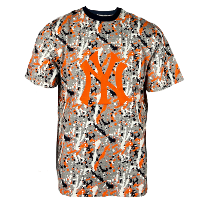 Majestic Yankees T-Shirt Grey/Orange