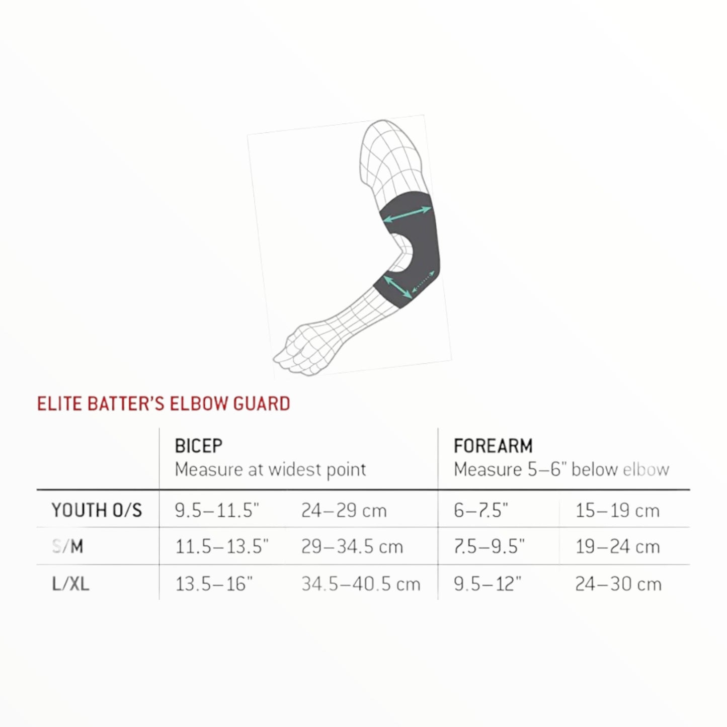 Elite Batter’s Baseball Elbow Guards G Form