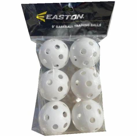 Easton 9 Inch Plastic Training Balls (Set of 6)