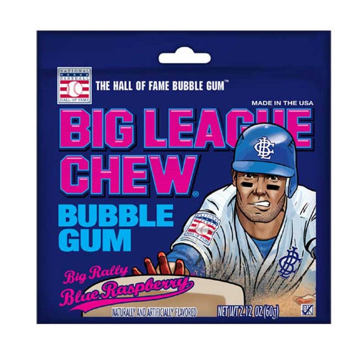 Big League Chew blauwe frambozenkauwgom