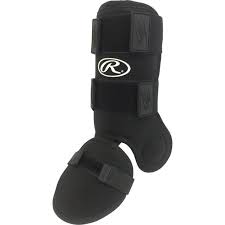 Rawlings GUARDLG Baseball/Softball Hitters Leg Guard - Black - One Size