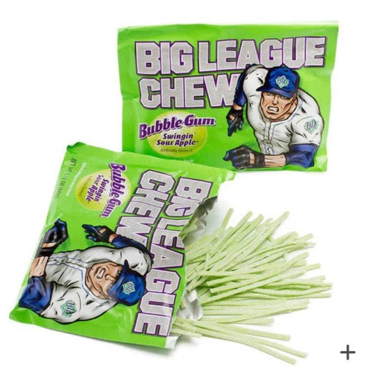 Big League Chew Sour Apple Bubble Gum