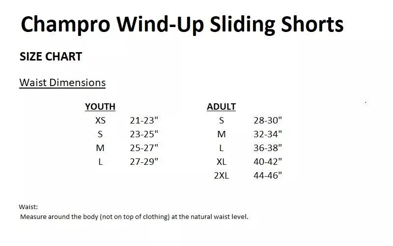 Champro Wind-Up Compression Sliding Short met Tok